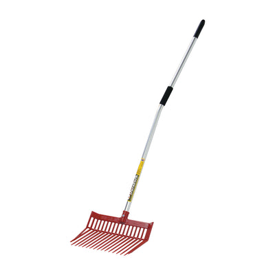 Little Giant DuraFork Polycarbonate Pitchfork with Angled Tines, Red (Open Box) - VMInnovations