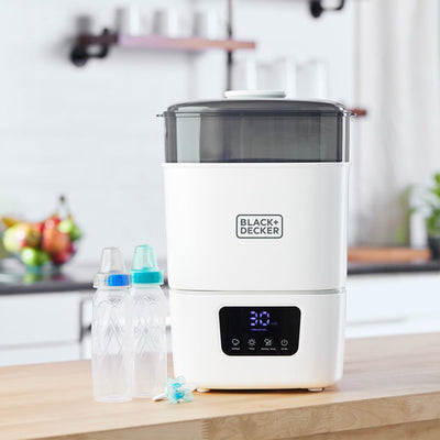 Black+Decker BDXBSB15 600 Watt Baby Bottle Sterilizer, Holds 13 Standard Bottles - VMInnovations