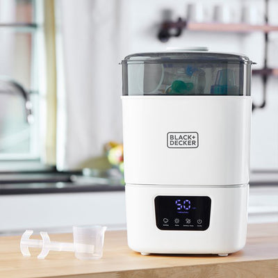 Black+Decker BDXBSB15 600 Watt Baby Bottle Sterilizer, Holds 13 Standard Bottles - VMInnovations
