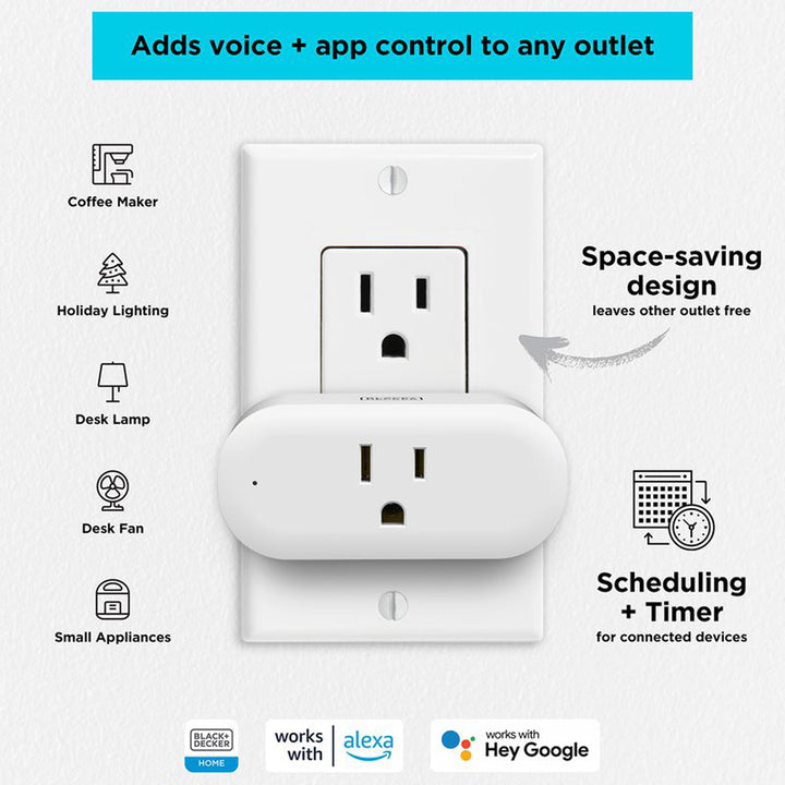 Black+Decker BDXSKSW01 Smart Home Kit with Smart Thermostat, Light, and Plug - VMInnovations