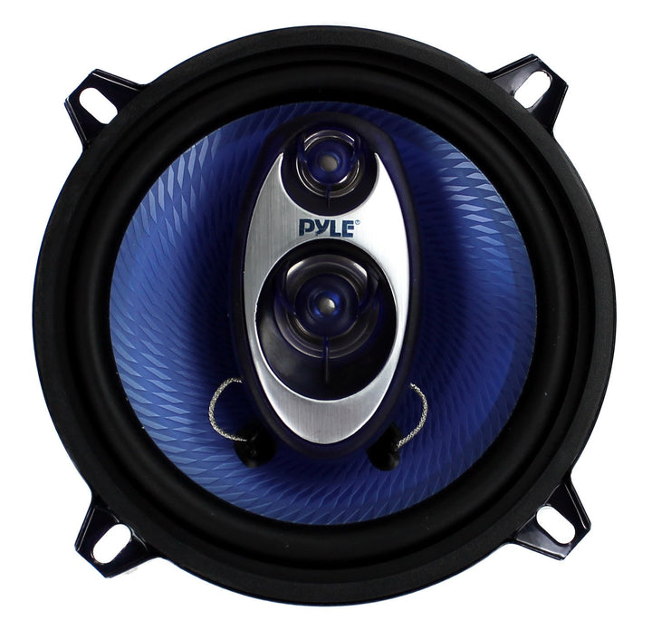 Pyle 5.25" 200W 3-Way Car Audio Triaxial Speakers Blue (Pair) (Refurbished)