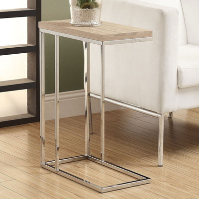 Monarch Specialties Contemporary Accent Rectangular Side End Table, Natural (2)