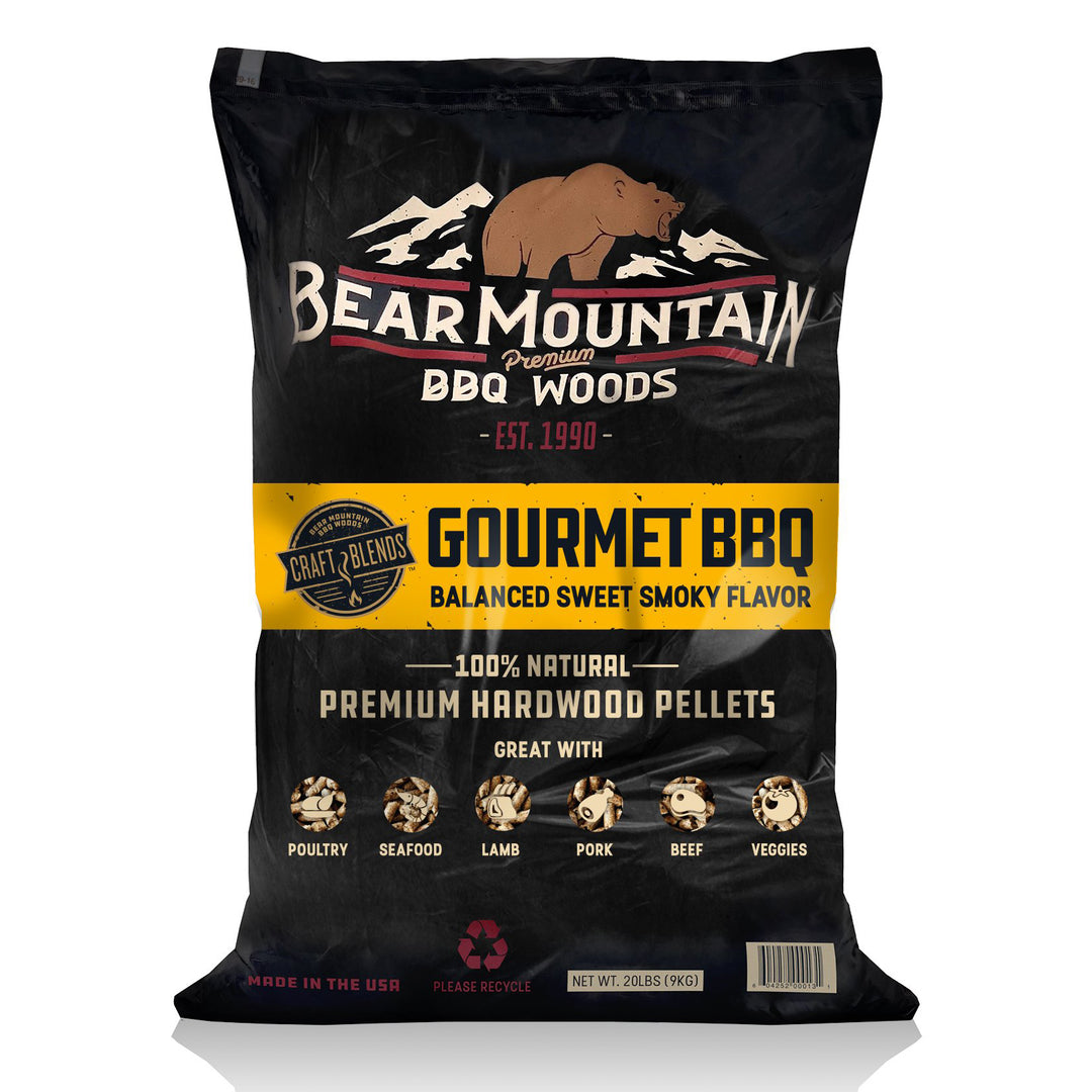 Bear Mountain BBQ FK90 Craft Blends Hardwood Gourmet Blend Smoker Pellets, 20 Lb