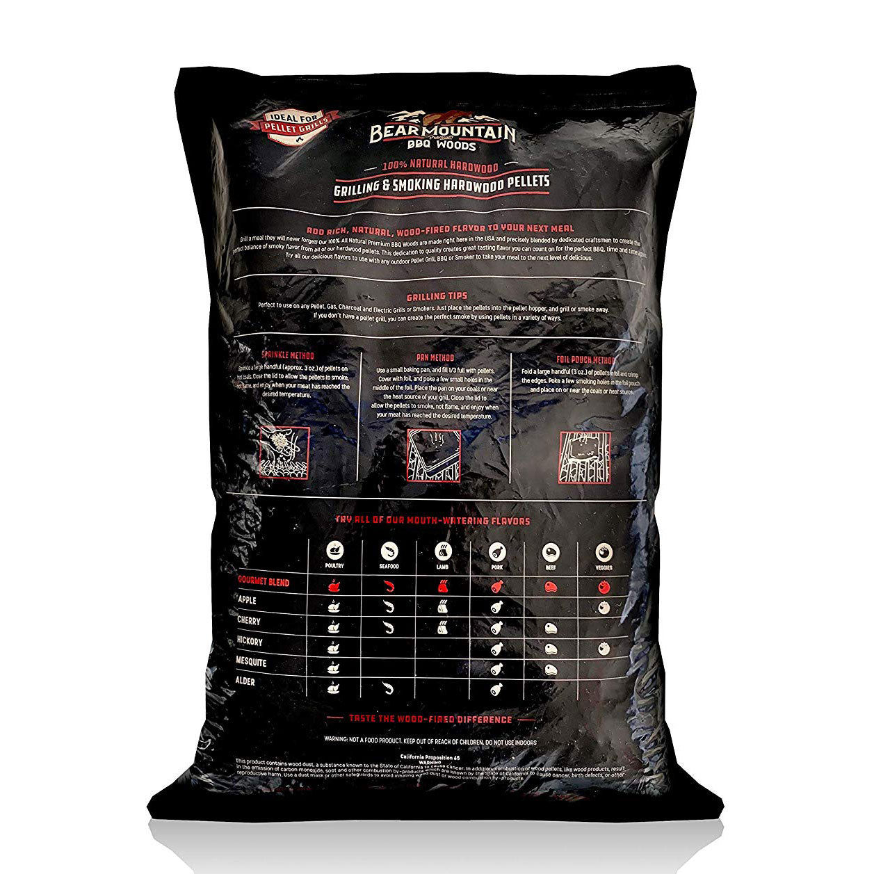 Bear Mountain BBQ Premium All-Natural Hardwood Cherry BBQ Smoker Pellets, 20 lbs