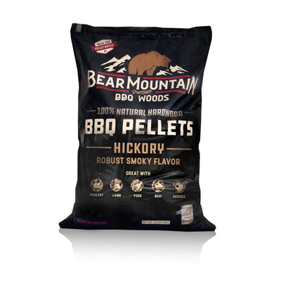 Bear Mountain BBQ Hardwood Gourmet Blend & Hickory Smoker Pellets, 40 Pound Bags - VMInnovations
