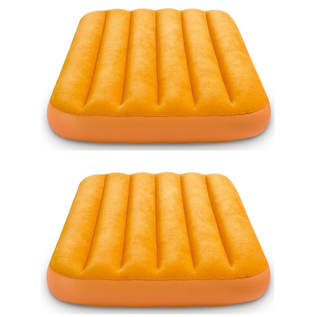 Intex Cozy Kidz Bright & Fun-Colored Inflatable Air Bed w/ Carry Bag (2 Pack)