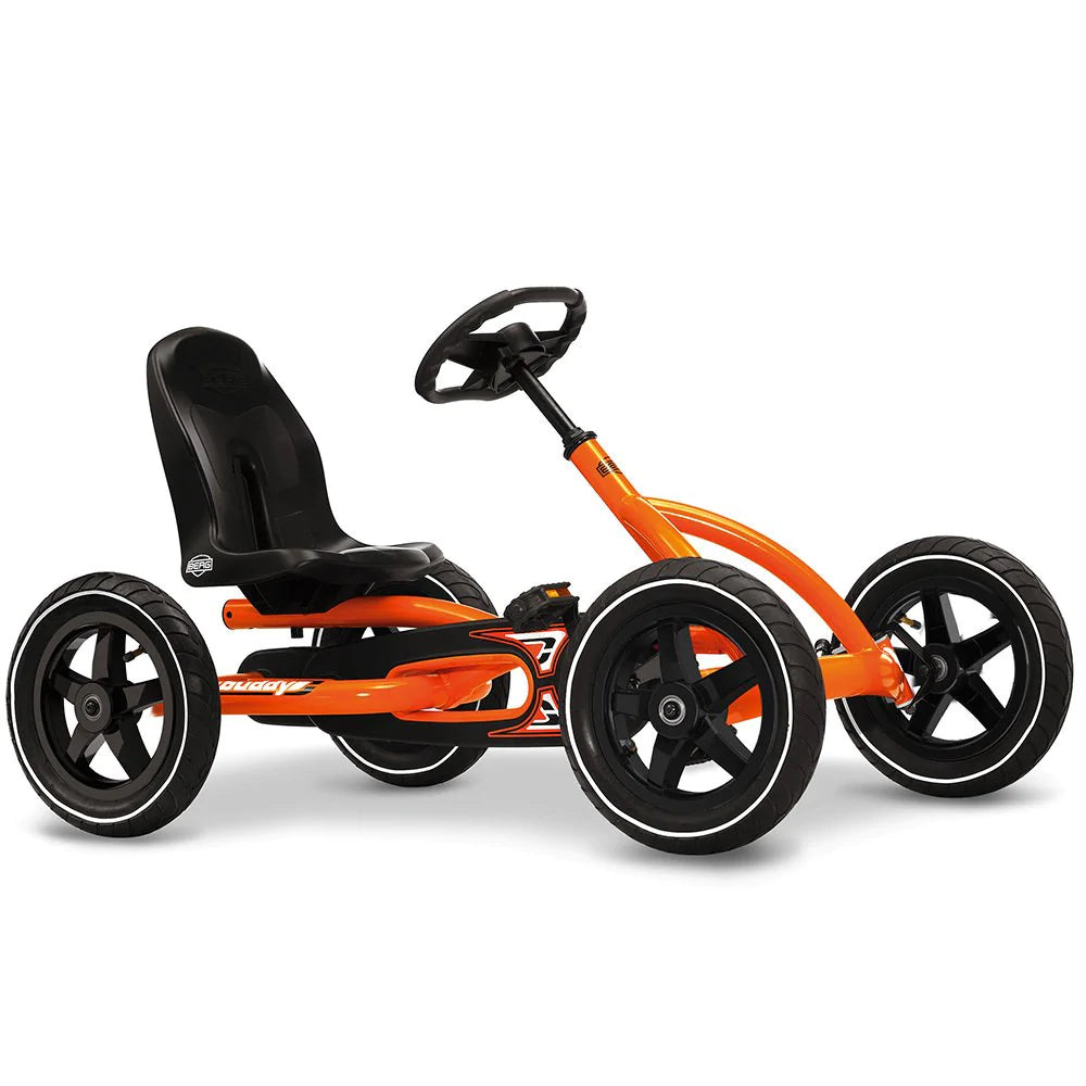 Berg Buddy Kids Compact Pedal Powered Child Friendly Go Kart, Orange (Open Box)