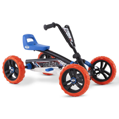 Berg Buzzy Nitro Toddler Adjustable Compact Pedal Safe Go Kart, Blue (Open Box)