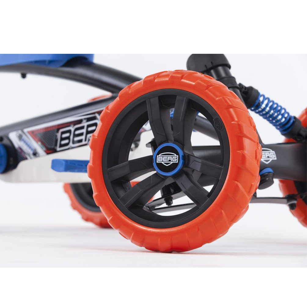 Berg Buzzy Nitro Toddler Adjustable Compact Pedal Safe Go Kart, Blue (Open Box)