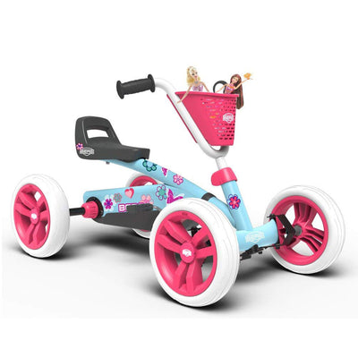 Berg Buzzy Bloom Toddler Compact Pedal Powered Go Kart, Light Blue (Open Box)