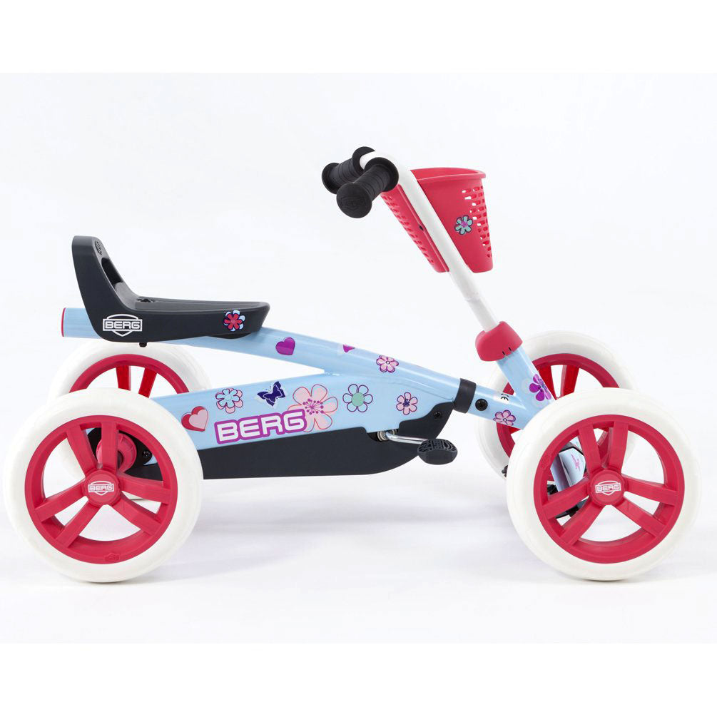 Berg Buzzy Bloom Toddler Compact Pedal Powered Go Kart, Light Blue (Open Box)