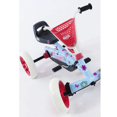 Berg Buzzy Bloom Toddler Compact Pedal Powered Go Kart, Light Blue (Open Box)
