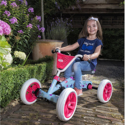 Berg Buzzy Bloom Toddler Compact Pedal Powered Go Kart, Light Blue (Open Box)