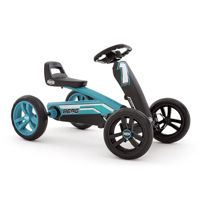 Berg Racing Kids Adjustable Seat Compact Pedal Powered Go Kart, Blue (Open Box)
