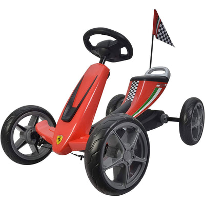 Best Ride On Cars Kids Ferrari Pedal Go Kart Riding Toy Vehicle (Open Box)