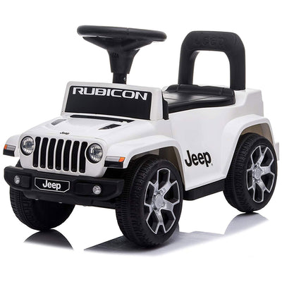 Best Ride On Cars Baby Toddler Jeep Rubicon Push Car Riding Toy Vehicle, White - VMInnovations