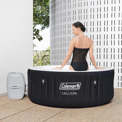 Coleman SaluSpa 4 Person Inflatable Hot Tub Spa with 12 Filter Cartridge Refills