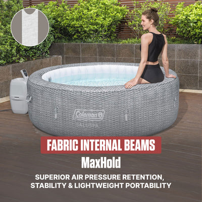 Coleman SaluSpa Sicily AirJet Inflatable Hot Tub with 180 Soothing Jets, Gray