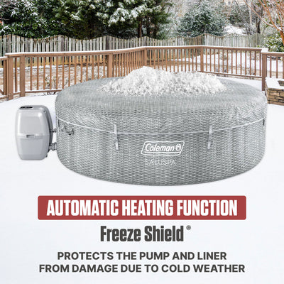 Saluspa Sicily Inflatable Airjet Hot Tub Spa, Fits up to 7 People, Gray (Used) - VMInnovations