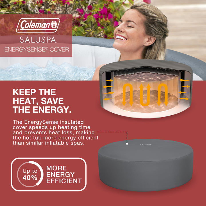 Coleman 6 Person EnergySense Smart AirJet Plus Inflatable Hot Tub(Used)