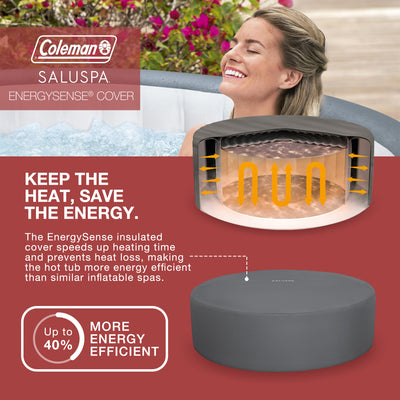 Coleman Palm Springs 6 Person EnergySense Smart AirJet Plus Inflatable Hot Tub