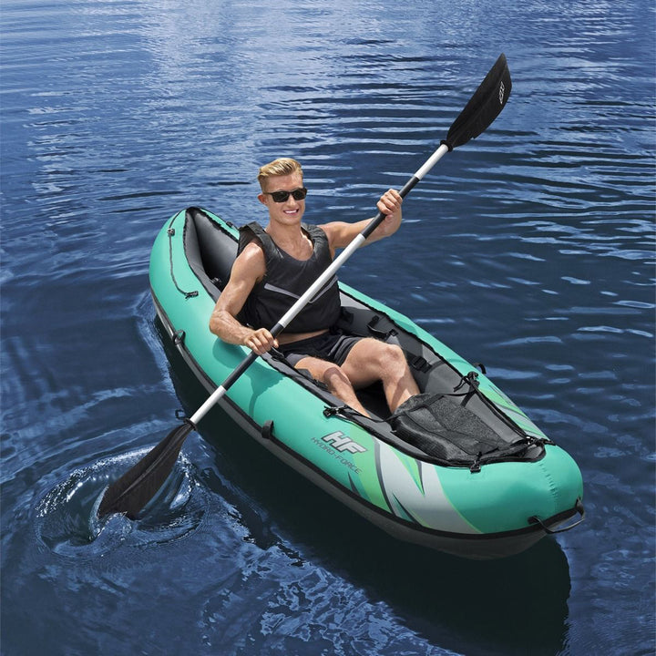Bestway Hydro Force 91” Adjustable Aluminum Locking Kayak Paddle and Grip, Black