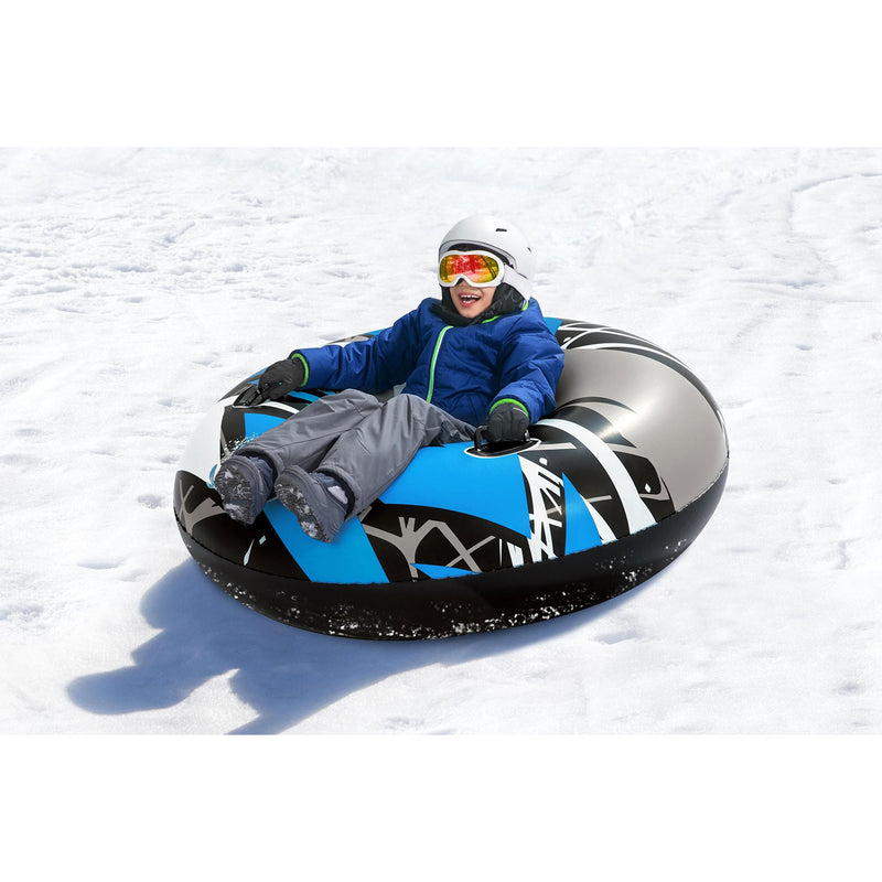 48 Inch Inflatable Icequake Kids Winter Snow Tube Sled for Ages 6+ (Open Box)
