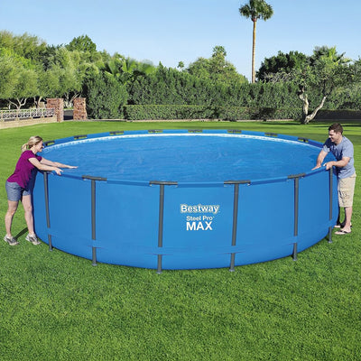 Bestway 18 Foot Round Above Ground Swimming Pool Solar Heat Cover (Open Box)
