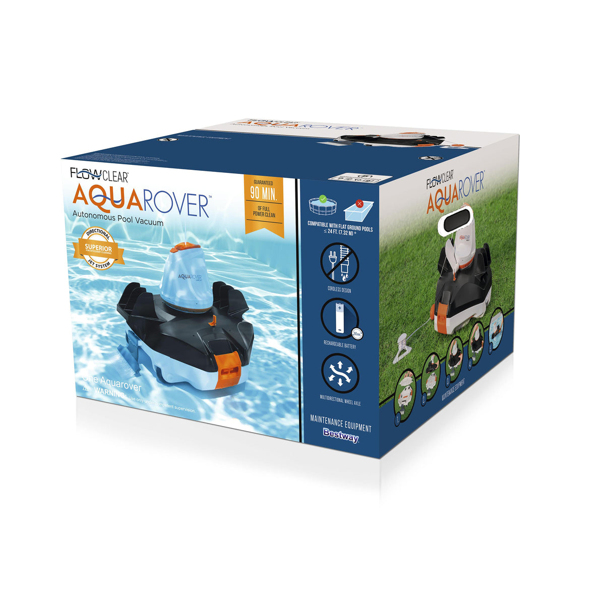 Bestway FlowClear AquaRover Autonomous Cordless Pool Cleaning Robot Vac (Used) - VMInnovations