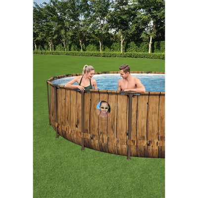 Bestway 16ft x 4ft Power Steel Swim Vista Above Ground Pool Set & Pump(Open Box)