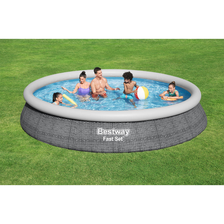 Bestway 15' x 33" Fast Set Inflatable Above Ground Swimming Pool (Open Box)