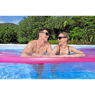 Bestway 18ft x 9ft x 48in Above Ground Swimming Pool w/Ladder & Pump (For Parts) - VMInnovations