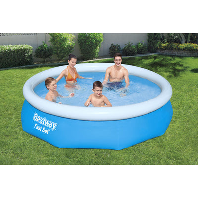 Bestway 10' x 30" Fast Set Inflatable Above Ground Swimming Pool w/ Filter Pump