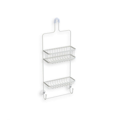 Better Living Products ASTRA 2 Tier Steel Shower Organizer with Hooks (Used) - VMInnovations