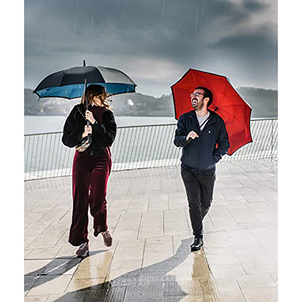 BetterBrella Wind Proof Reverse Open/Close 41.5" Wide Umbrella, Red (Open Box)