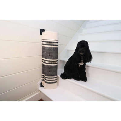 The Stair Barrier 36-43" Wall to Banister Baby/Pet Gate, Black Lines (Open Box) - VMInnovations