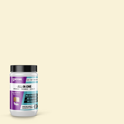 Beyond Paint 1 Quart All in One Multi Use Refinishing Paint, Off White(Open Box)