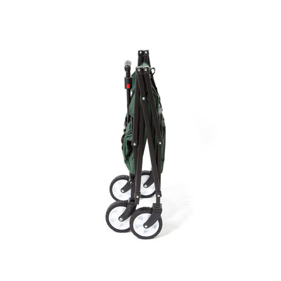 Seina Compact Folding Cart, Green with Seina Steel Collapsible Folding Cart, Red - VMInnovations