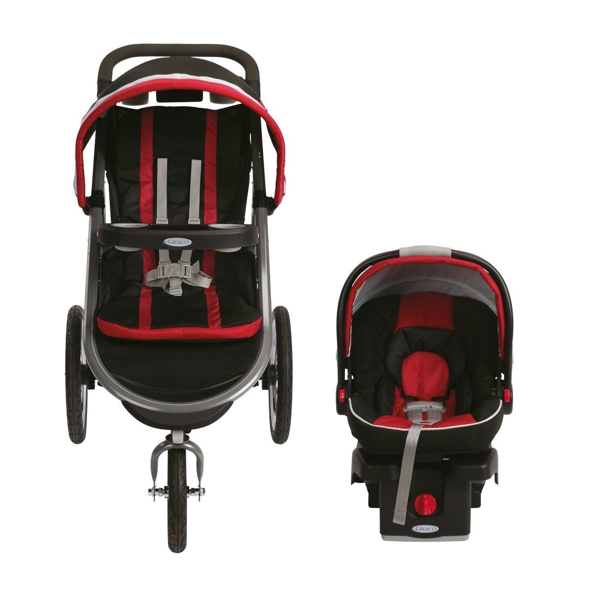 Graco FastAction Fold Jogging Stroller & SnugRide 35 Car Seat - Open Box