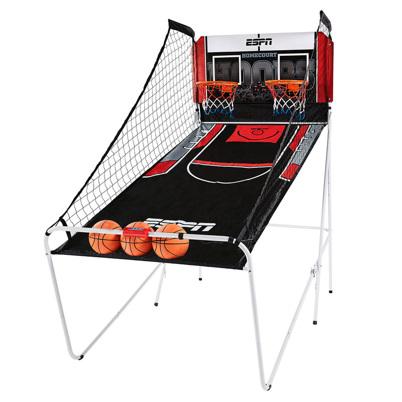 ESPN 2 Player Hoop Basketball Arcade Game w/ Scoreboard & Balls (Open Box)
