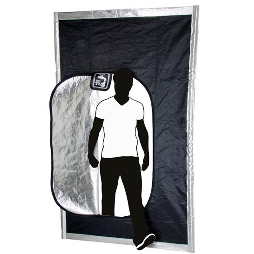 Hydrofarm Insulated Reflective Greenhouse Grow Room Hatch Zipper Door (Open Box) - VMInnovations