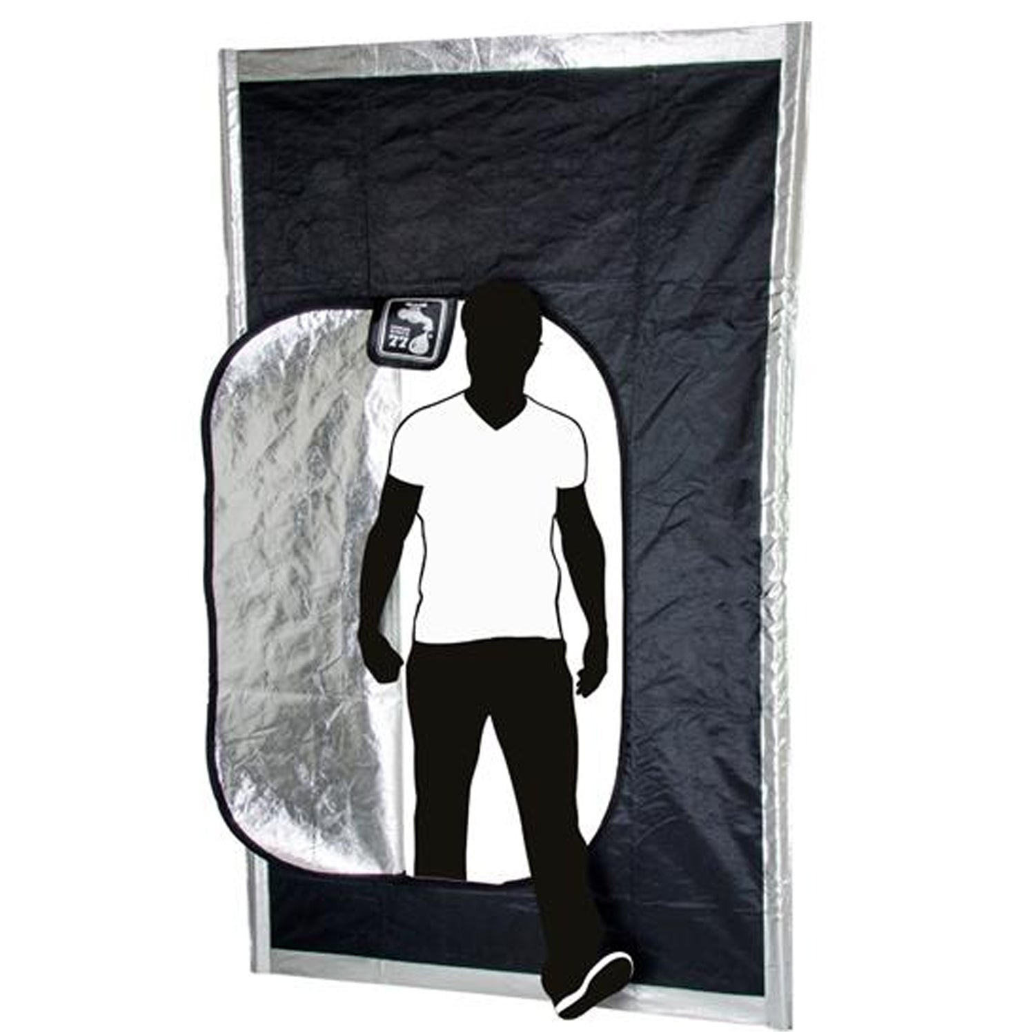 Hydrofarm Insulated Reflective Greenhouse Grow Room Hatch Zipper Door (Open Box) - VMInnovations