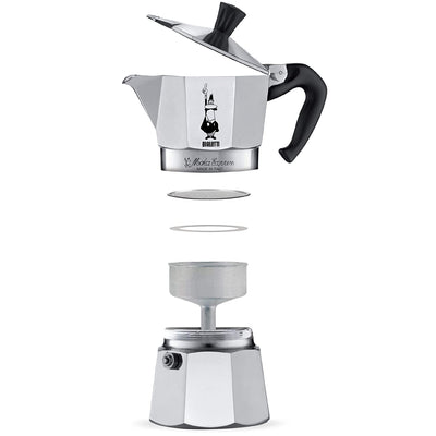 Bialetti Moka Express Italian Stovetop 3 Cup Espresso Coffee Maker (Open Box)