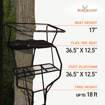 Guardian XLT 18-Foot Hunting Lightweight 2 Person Ladder Tree Stand (Used) - VMInnovations