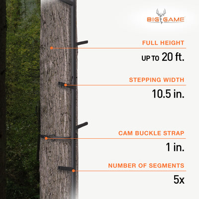 Big Game Hunting Quick Stick Tree Climbing System Heavy-Duty Steel Ladder (Used) - VMInnovations