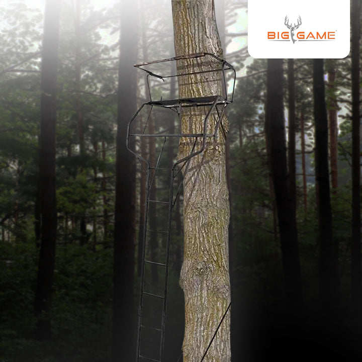 Big Game Guardian DXT Portable 2 Hunter Tree Ladder Stand, 18 Foot (Open Box) - VMInnovations