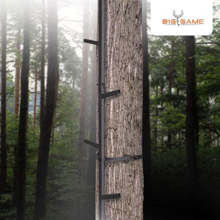 Big Game Hunting Quick Stick Steel Ladder Tree Climbing System, 20 Foot (2 Pack)