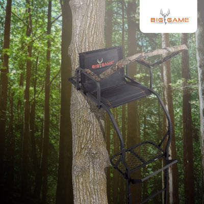 Big Game Warrior DXT Lightweight Portable Hunting Tree Stand Ladder, 17' (Used)