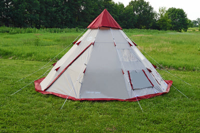 Tahoe Gear Blackhorn 4 Outdoor Camping 10 Foot 4 Person Sleeper Cone Style Tent