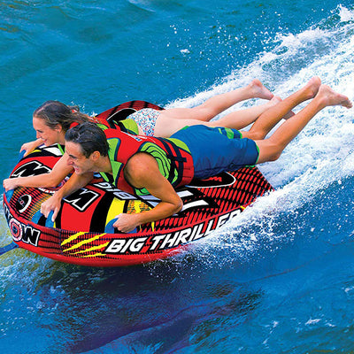 WOW Watersports Inflatable 2-Person Towable Water Boating Deck Tube (Open Box)